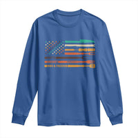 BBQ Long Sleeve Shirt With American Flag Brisket Butts Ribs and Freedom Grilling Gifts