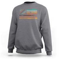 BBQ Sweatshirt With American Flag Brisket Butts Ribs and Freedom Grilling Gifts - Wonder Print Shop