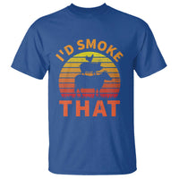 Funny BBQ T Shirt I'd Smoke That Barbecue Retro Grilling Gifts - Wonder Print Shop