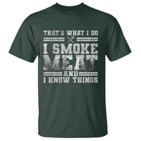 BBQ T Shirt That's What I Do I Smoke Meat And I Know Things Funny Saying - Wonder Print Shop