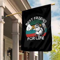 Squirrel Lover Garden Flag Funny Vintage Squirrel Gift Best Friend For Life