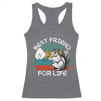 Squirrel Lover Racerback Tank Top Funny Vintage Squirrel Gift Best Friend For Life
