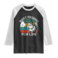 Squirrel Lover Raglan Shirt Funny Vintage Squirrel Gift Best Friend For Life