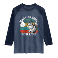 Squirrel Lover Raglan Shirt Funny Vintage Squirrel Gift Best Friend For Life