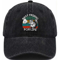 Squirrel Lover Washed Cotton Baseball Cap Funny Vintage Squirrel Gift Best Friend For Life