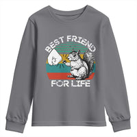 Squirrel Lover Youth Sweatshirt Funny Vintage Squirrel Gift Best Friend For Life