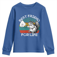 Squirrel Lover Youth Sweatshirt Funny Vintage Squirrel Gift Best Friend For Life