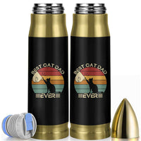 Best Cat Dad Ever Bullet Tumbler Funny Cat Lover Gift Fathers Day - Wonder Print Shop