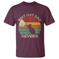 Best Cat Dad Ever T Shirt Funny Cat Lover Gift Fathers Day - Wonder Print Shop