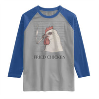 Fried Chicken 420 Raglan Shirt Funny Weed Stoner Cannabis
