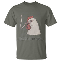 Fried Chicken 420 T Shirt Funny Weed Stoner Cannabis - Wonder Print Shop