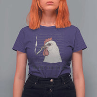 Fried Chicken 420 T Shirt For Women Funny Weed Stoner Cannabis - Wonder Print Shop