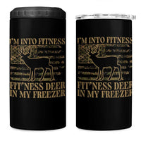 Deer Hunting 4 in 1 Can Cooler Tumbler Im Into Fitness Fit Ness Deer Freezer Camo American Flag - Wonder Print Shop