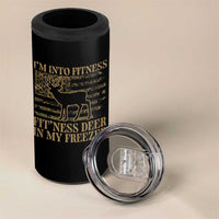 Deer Hunting 4 in 1 Can Cooler Tumbler Im Into Fitness Fit Ness Deer Freezer Camo American Flag - Wonder Print Shop