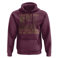 Deer Hunting Hoodie Im Into Fitness Fit Ness Deer Freezer Camo American Flag - Wonder Print Shop