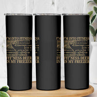 Deer Hunting Skinny Tumbler Im Into Fitness Fit Ness Deer Freezer Camo American Flag - Wonder Print Shop