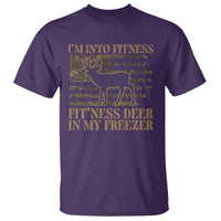 Deer Hunting T Shirt Im Into Fitness Fit Ness Deer Freezer Camo American Flag - Wonder Print Shop