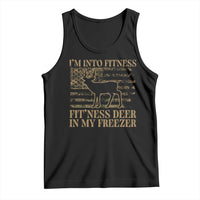 Deer Hunting Tank Top Im Into Fitness Fit Ness Deer Freezer Camo American Flag - Wonder Print Shop