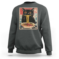 Japanese Ramen Sweatshirt Funny Graphic Tees Foodies Kawaii Cat Anime Gifts - Wonder Print Shop