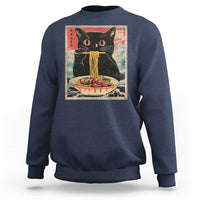 Japanese Ramen Sweatshirt Funny Graphic Tees Foodies Kawaii Cat Anime Gifts - Wonder Print Shop