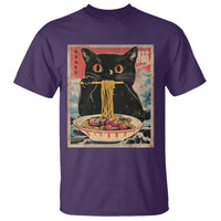Japanese Ramen T Shirt Funny Graphic Tees Foodies Kawaii Cat Anime Gifts - Wonder Print Shop