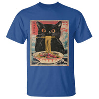 Japanese Ramen T Shirt Funny Graphic Tees Foodies Kawaii Cat Anime Gifts - Wonder Print Shop