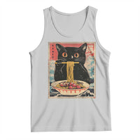 Japanese Ramen Tank Top Funny Graphic Tees Foodies Kawaii Cat Anime Gifts