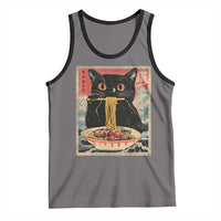 Japanese Ramen Tank Top Funny Graphic Tees Foodies Kawaii Cat Anime Gifts