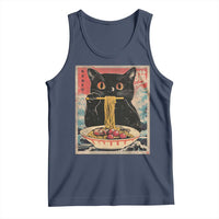 Japanese Ramen Tank Top Funny Graphic Tees Foodies Kawaii Cat Anime Gifts