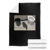 Funny Drunk Raccoon Throw Blanket Vintage Liquor Store Trash Panda Memes - Wonder Print Shop