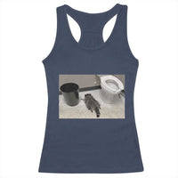 Funny Drunk Raccoon Racerback Tank Top Vintage Liquor Store Trash Panda Memes - Wonder Print Shop