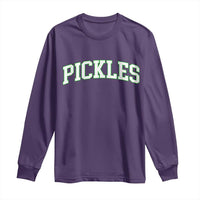Vintage Pickle Long Sleeve Shirt Canning Season Pickle Lover Vintage Sports Style 80s 90s Gifts - Wonder Print Shop