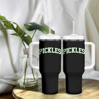 Vintage Pickle Tumbler With Handle Canning Season Pickle Lover Vintage Sports Style 80s 90s Gifts - Wonder Print Shop