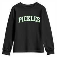 Vintage Pickle Youth Sweatshirt Canning Season Pickle Lover Vintage Sports Style 80s 90s Gifts - Wonder Print Shop