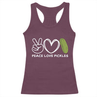Peace Love Pickles Racerback Tank Top - Wonder Print Shop
