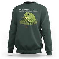 Funny Frog Sweatshirt Me No Problemo Narrator But It Was All Problemo - Wonder Print Shop