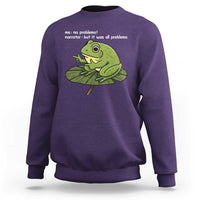 Funny Frog Sweatshirt Me No Problemo Narrator But It Was All Problemo - Wonder Print Shop