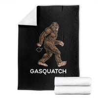 Funny Bigfoot Throw Blanket Gasquatch Gassy Sasquatch Fart Meme