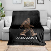 Funny Bigfoot Throw Blanket Gasquatch Gassy Sasquatch Fart Meme