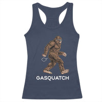 Funny Bigfoot Racerback Tank Top Gasquatch Gassy Sasquatch Fart Meme