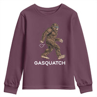 Funny Bigfoot Youth Sweatshirt Gasquatch Gassy Sasquatch Fart Meme