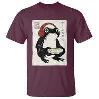 Japanese Gamer Frog T Shirt Boys Funny Vintage Gaming - Wonder Print Shop