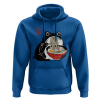 Funny Grumpy Frog Ramen Hoodie Sumi-e Kawaii Ink Painting Japanese - Wonder Print Shop