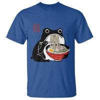 Funny Grumpy Frog Ramen T Shirt Sumi-e Kawaii Ink Painting Japanese - Wonder Print Shop