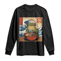 Cute Kawaii Gamer Frog Ramen Long Sleeve Shirt Retro Japanese Funny Cat Gaming - Wonder Print Shop