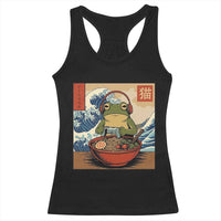 Cute Kawaii Gamer Frog Ramen Racerback Tank Top Retro Japanese Funny Cat Gaming - Wonder Print Shop