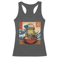 Cute Kawaii Gamer Frog Ramen Racerback Tank Top Retro Japanese Funny Cat Gaming - Wonder Print Shop