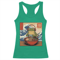 Cute Kawaii Gamer Frog Ramen Racerback Tank Top Retro Japanese Funny Cat Gaming - Wonder Print Shop