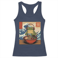 Cute Kawaii Gamer Frog Ramen Racerback Tank Top Retro Japanese Funny Cat Gaming - Wonder Print Shop