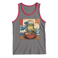 Cute Kawaii Gamer Frog Ramen Tank Top Retro Japanese Funny Cat Gaming - Wonder Print Shop